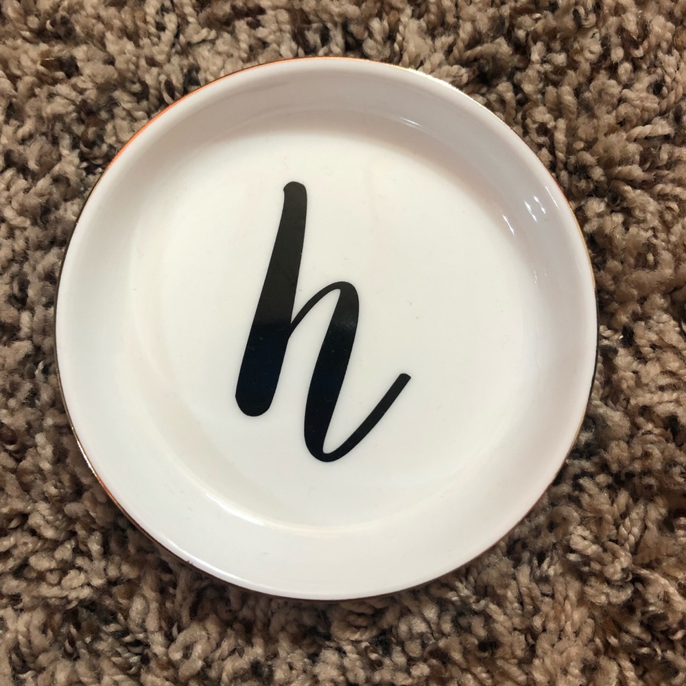 Ceramic H deco plate